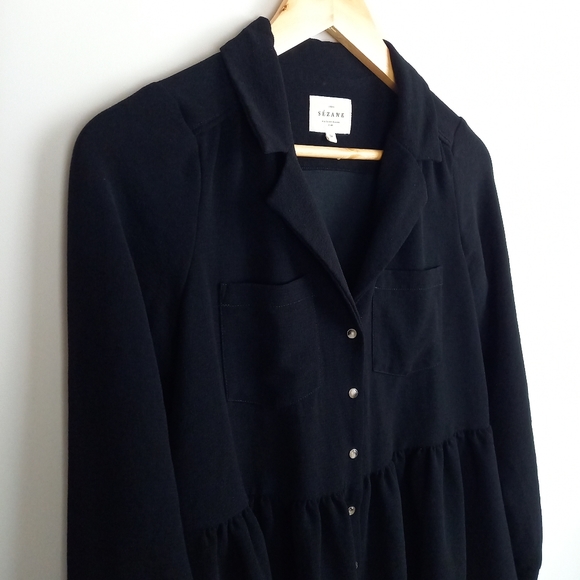 Sézane Aurora Mini Dress in Black EU 34 / UK 6 - Picture 7 of 12